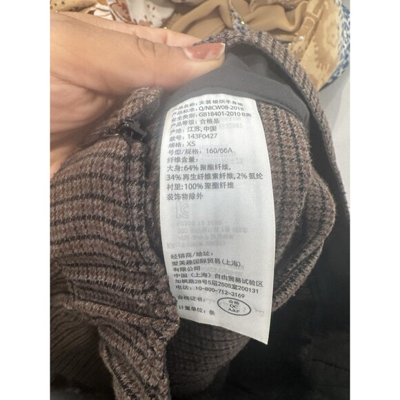 Abercrombie & Fitch Sz XS houndstooth plaid pleated mini skirt Schoolgirl Y2K - Picture 6 of 9